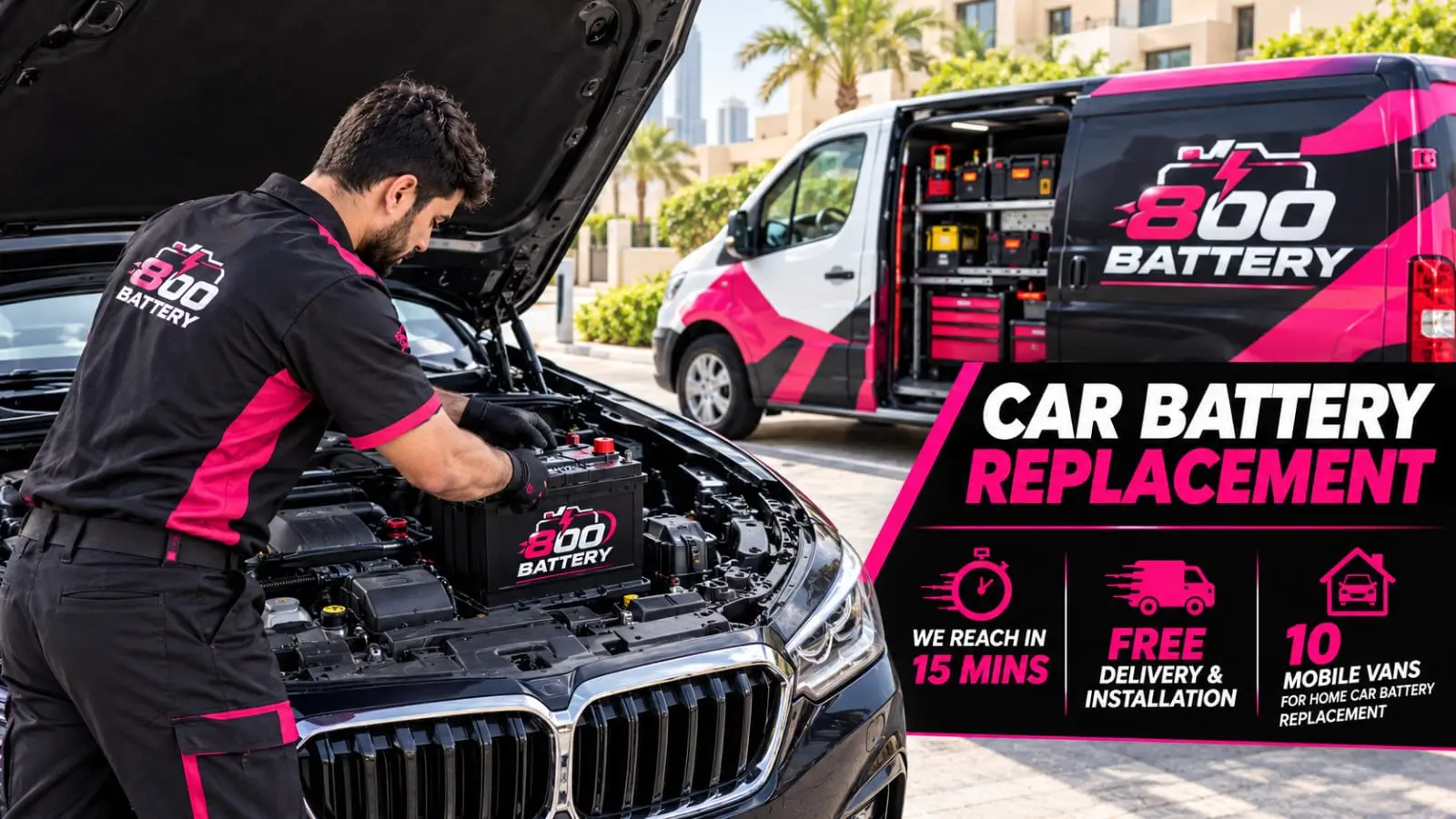 Car Battery Replacement in Dubai – Fast Mobile Service