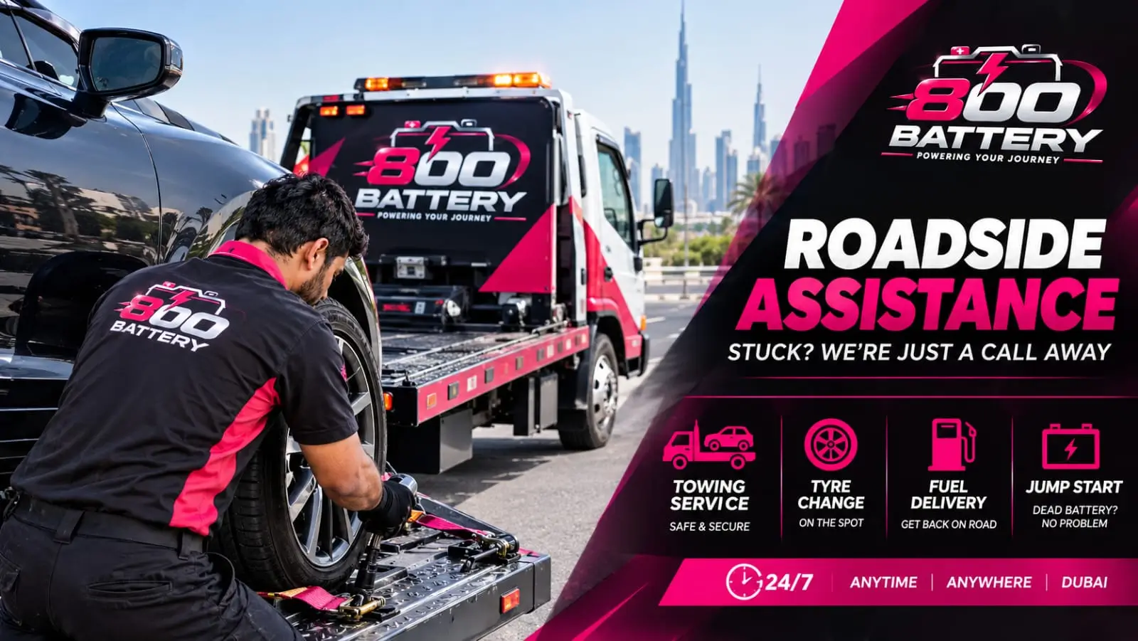 24/7 Roadside Assistance in Dubai